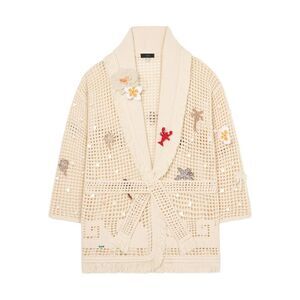 Alanui Women Where The Waves Begins Cotton Cardigan